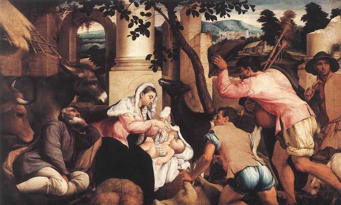 BASSANO, Jacopo Adam and Eve in the Garden of Eden Sweden oil painting art